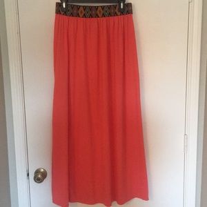 Coral Maxi Skirt
